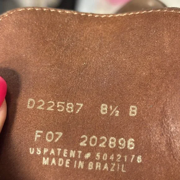 Cole Haan Womens Brown Leather Heeled Ankle Boots 9.5M With Nike Air Technology - Picture 6 of 6